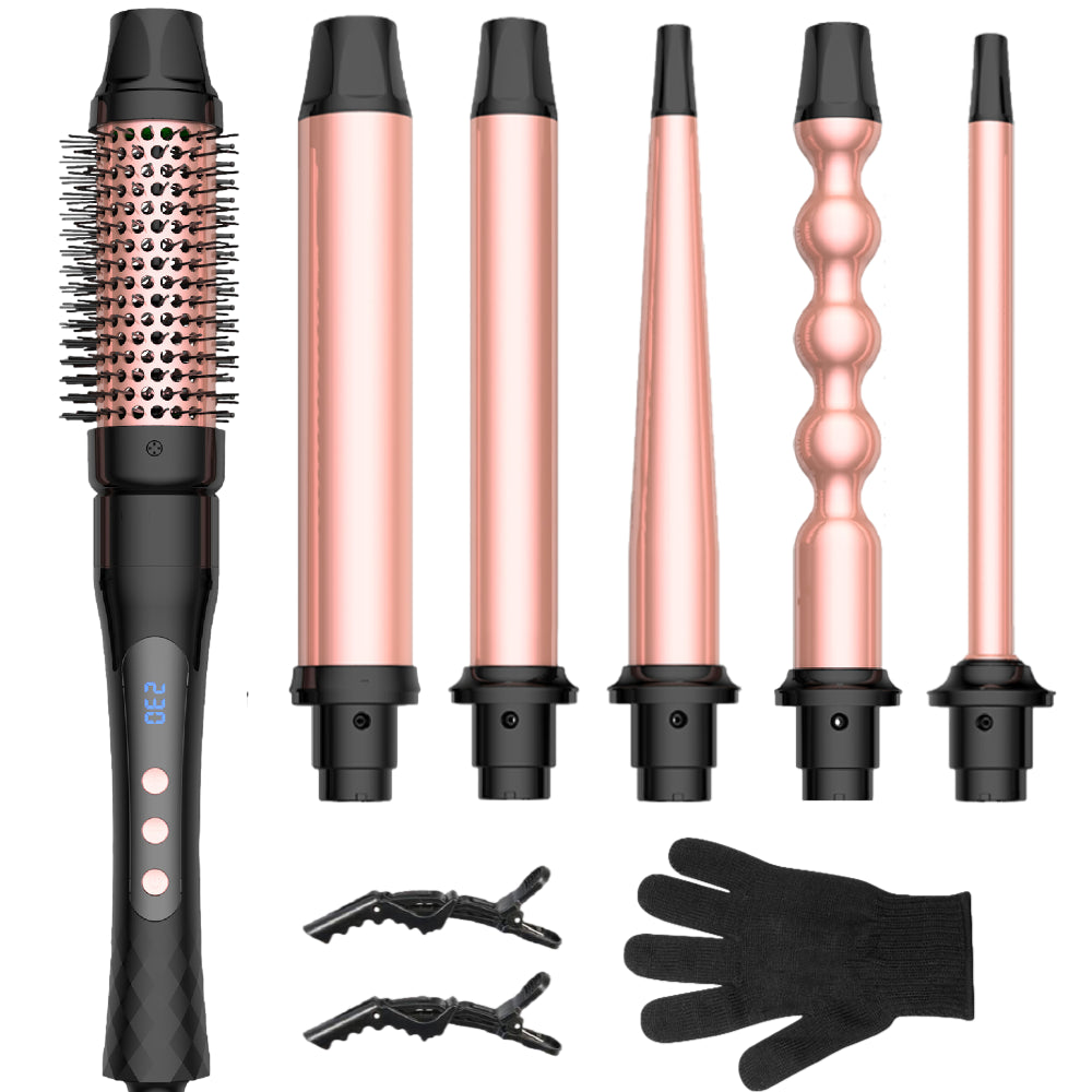 Beyeza 6-in-1 Thermal Brush Set